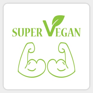 Super Vegan Muscle Strenght Sticker